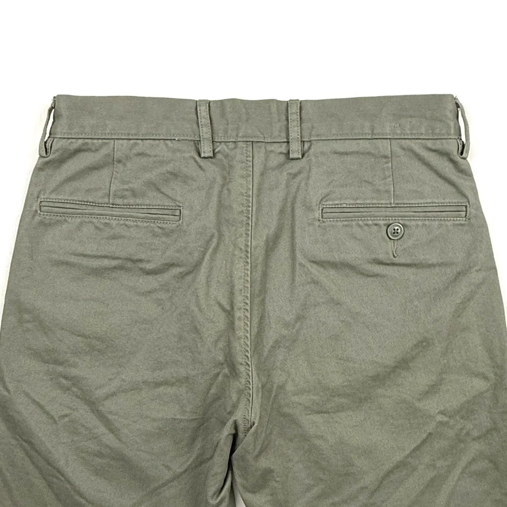 J. Crew Mens Flex Pants 28x32 Chino Slim Fit Straight Leg‎ Twill Khaki Stretch - Picture 2 of 10